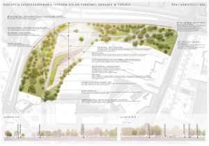 projekt parku miejskiego